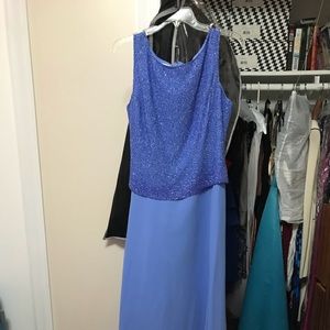 Blue beaded dress